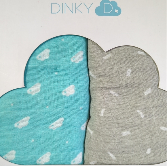 NWT Dinky D Soft Organic Swaddle Blankets 100% Cotton Organic 47" x 47" - Picture 2 of 5